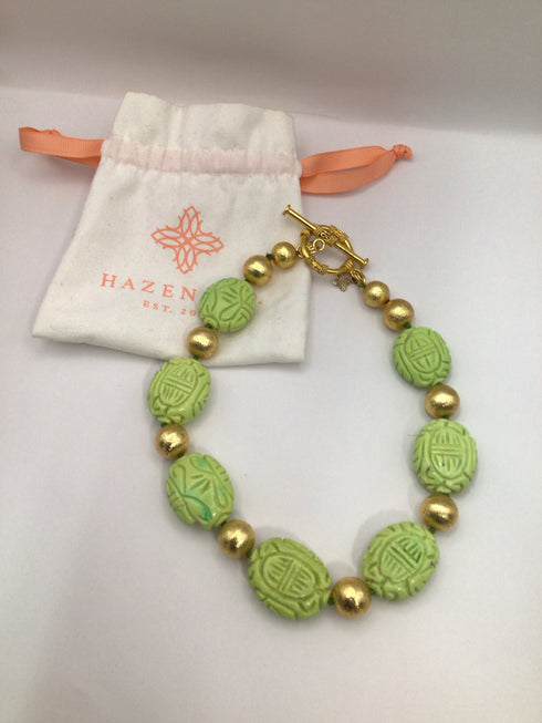 Hazen & Co Carved stone Necklace